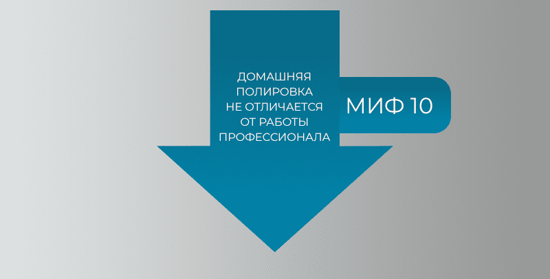 Домашняя полировка не отличается от профессиональной